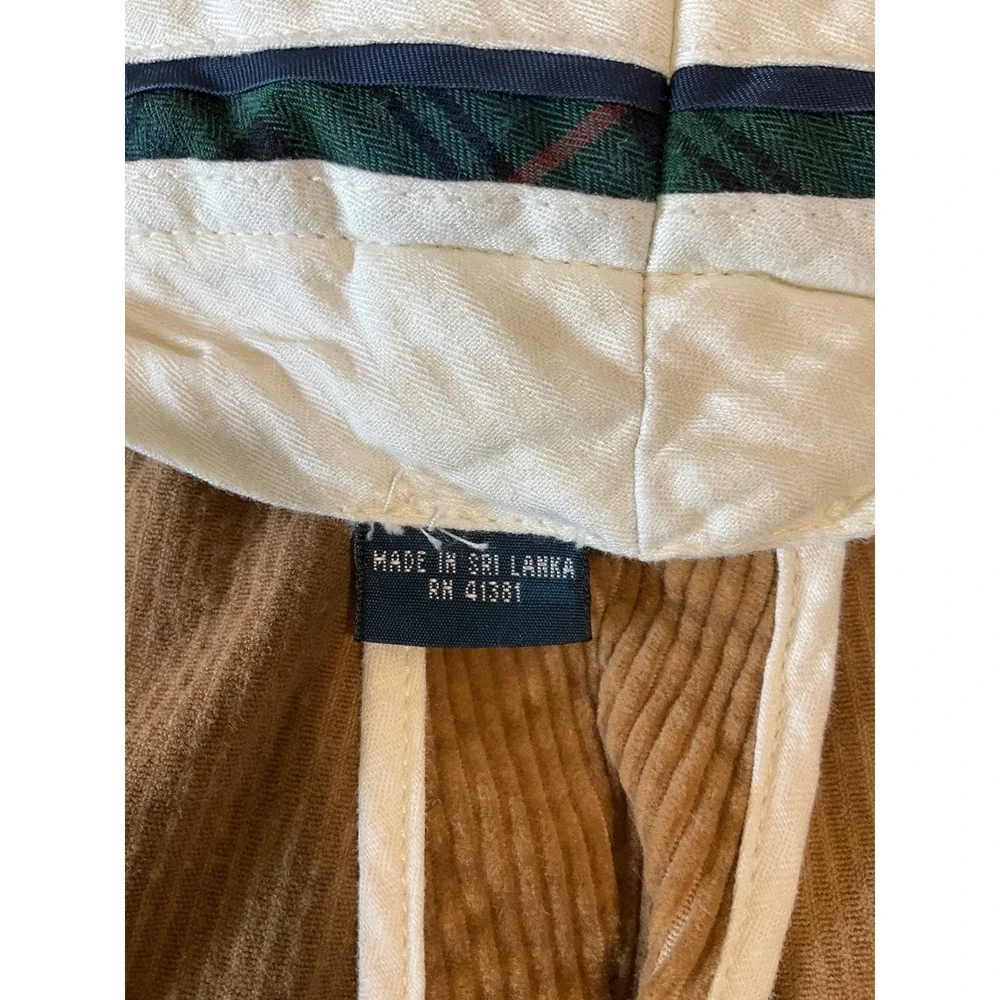 Polo Ralph Lauren Corduroy Pants Brown Preppy Classic Academia 50x28